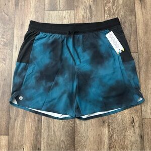 Smartwool Active Shorts Mens Size XXL Blue Black Merino Wool Blend Lining